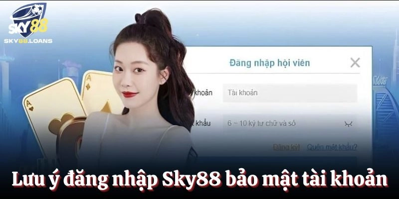 Lưu ý khi đăng nhập Sky88 để bảo mật tài khoản an toàn